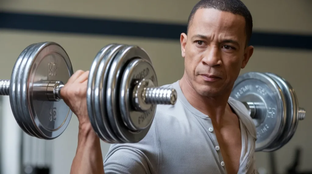 What is the difference between a dumbbell and a barbell?
